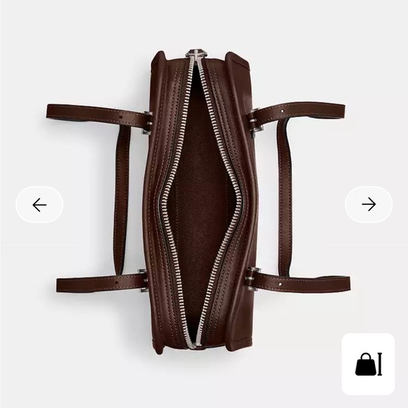 Coach Swing Zip Bag in colour silver/maple NWT - Picture 13 of 15